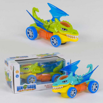 Машинка YX 002 Динозаврик (60/2) 2 цвета, свет, звук, 1шт в коробке