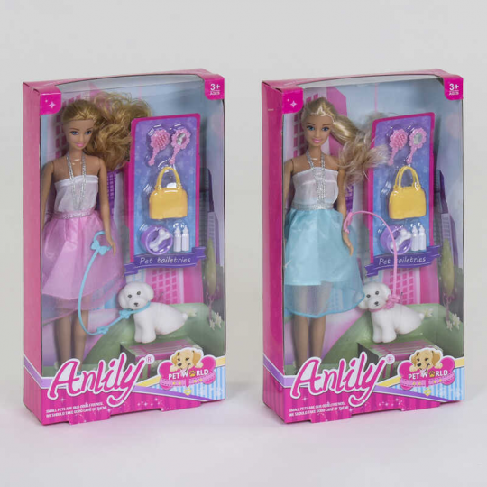 Кукла с питомцем 99028 (48) 2 вида, с аксессуарами, в коробке Фото