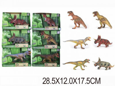 Животные Q9899-322 (24шт) &quot;Динозавры &quot;, 6 видов, в боксах 28, 5*12*17, 5см