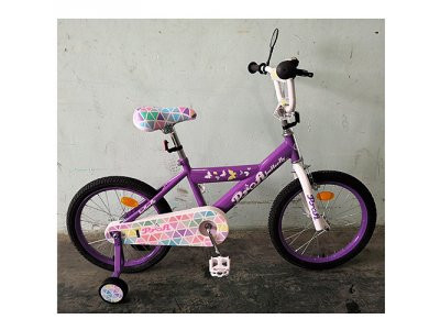 Велосипед детский PROF1 14д. L14132 (1шт) Butterfly 2,сиреневый, звонок,доп.колеса