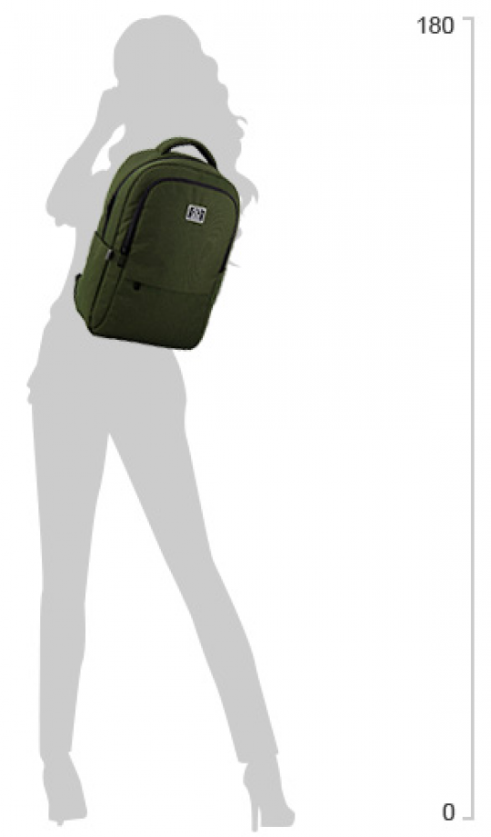 Рюкзак для города GoPack Сity унисекс 520 г 46 х 32 х 13 см 20 л Хаки (GO20-157L-1) Фото