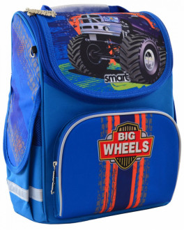 Школьный каркасный рюкзак Smart 12 л для мальчиков PG-11 «Big Wheels» (555971)