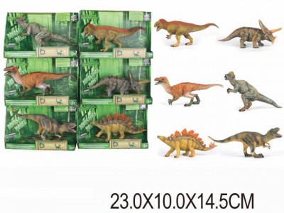 Животные Q9899-317 (72шт/2) &quot;Динозавры &quot;, 6 видов, в боксах 23*10*14, 5см