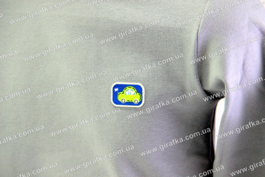 Гольф детский серый с кнопками и декором Фото