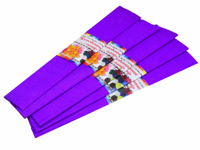 Папір кольоровий Крепований (фіолетовий) №8, 500мм/2000мм (У) 5