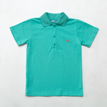 Тенниска футболка поло детская для мальчика Classic, мятный размер 128-146