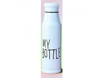 Термос железный &quot;My bottle&quot; 350мл (белый) 8170-350W (50шт)