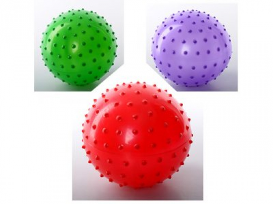 Мяч массажный MS 0022 (250шт) 4 дюйма, ПВХ, 25г, 6 цветов Фото
