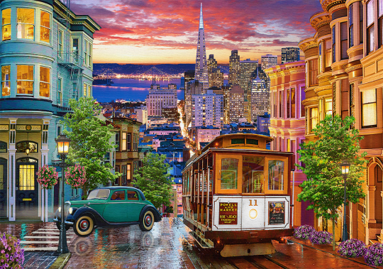 Пазл Castorland Трамвай в Сан-Франциско, 500 элементов Фото
