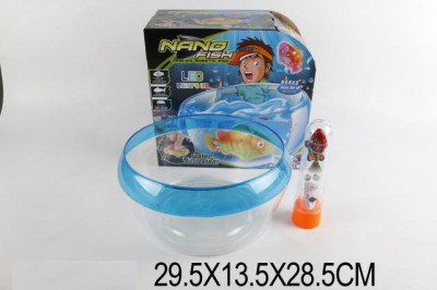 Водоплавающие игрушки JH6613 (24шт/2) рыба, аквариум, батар., в коробке 29, 5*13, 5*28, 5см