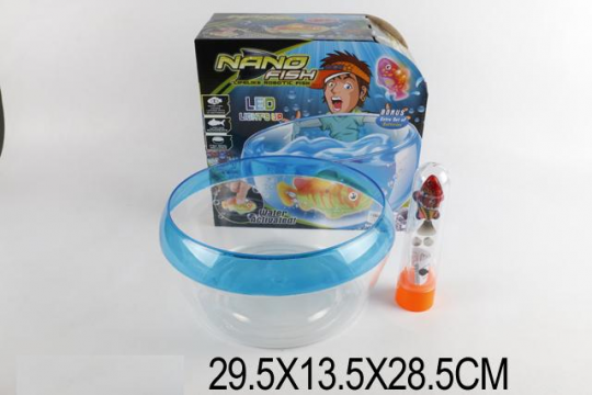 Водоплавающие игрушки JH6613 (24шт/2) рыба, аквариум, батар., в коробке 29, 5*13, 5*28, 5см Фото