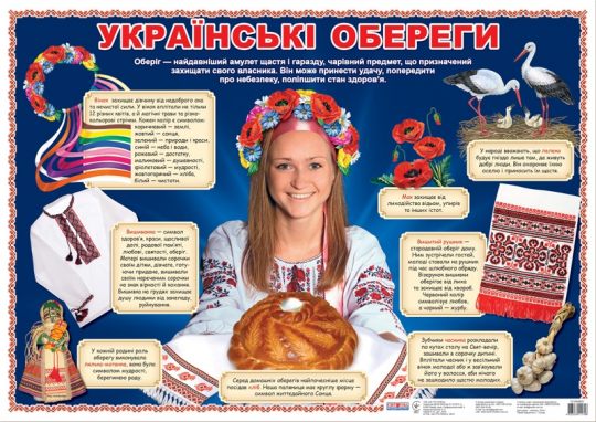 Плакат: Украинские обереги (У) 20 плакаты в каждый кабинет Фото