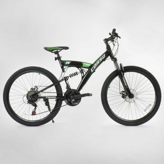 Велосипед Спортивный CORSO 26&quot;дюймов 84244 (1) рама металлическая 16’’, 21 скорость, собран на 75% Фото