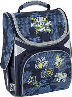 Рюкзак школьный каркасный GoPack Education для мальчиков 900 г 34x26x13 11 л Adventure (GO20-5001S-16)
