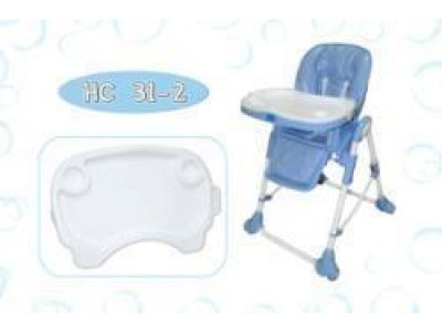 Стульчик HC 31-2 (1шт) детский, голубой, регул-я высота, регул-я спинка, на колесах, от 1 до 3 лет