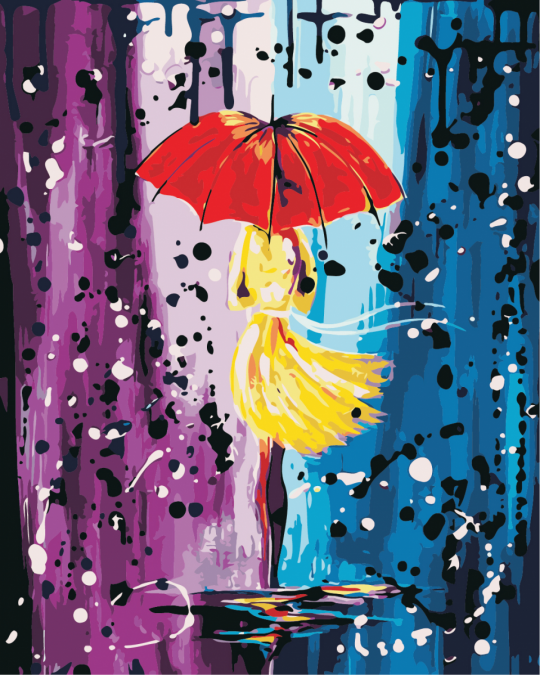 Роспись по номерам &quot;Сказочный дождь&quot; в кор. 40*50см, ТМ ArtStory Фото