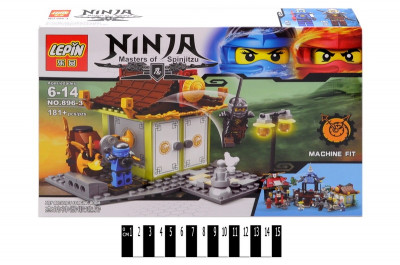 Конструктор NINJA 896-3 181дет., в коробке 34*23*5 см.