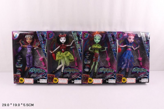 Кукла &quot;Monster High&quot;Electrified&quot; 4 вида, с зонтом,сумкой, шарнирные, в кор. 29*19*5,5см /72/ Фото