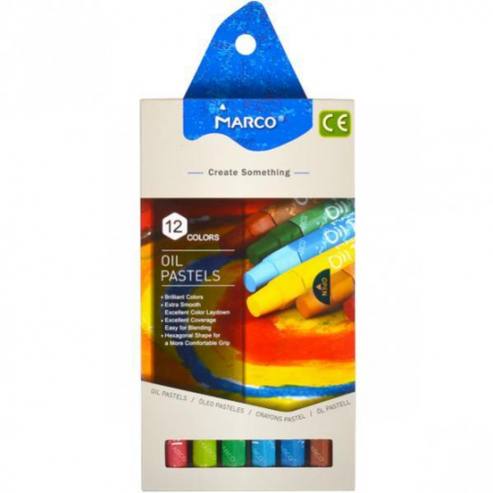 пастель   масляная 12 цветов marco Фото