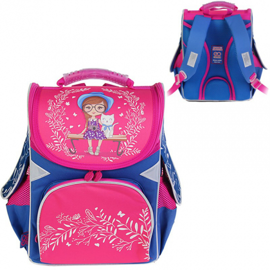 Рюкзак школьный каркасный GoPack GO18-5001S-25 Little Girl для девочек 34 х 26 х 13 см Фото