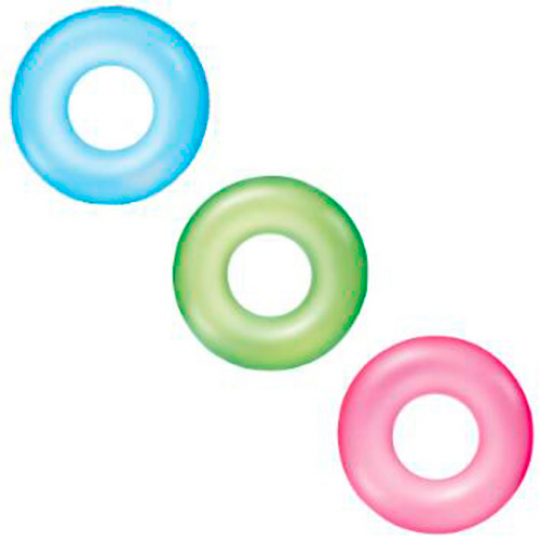 Круг 36024 неоновый, 76см, от 8-ми лет, 3 цвета, рельев поверхн, в кульке, 27-14,5см Фото