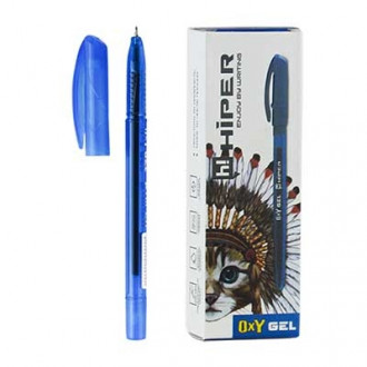 Ручка гелевая синяя 0,6мм Hiper Oxy Gel HG-190