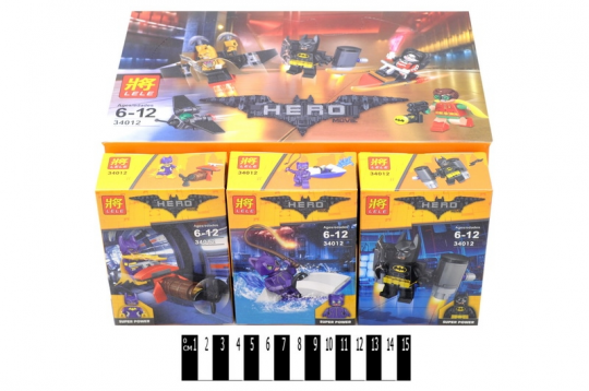 Конструктор &quot;Batman&quot; (коробка 12 шт.) 16,9*12 см. цена за 1 шт Фото