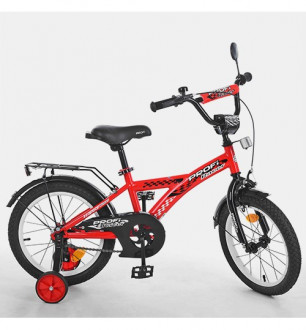 Велосипед детский PROF1 14д. T1431 (1шт) Racer,красный,звонок,доп.колеса