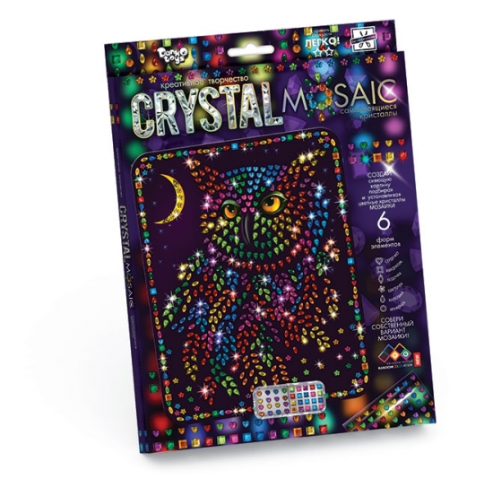 Набор для аппликации из кристаллов Crystal mosaic Фото
