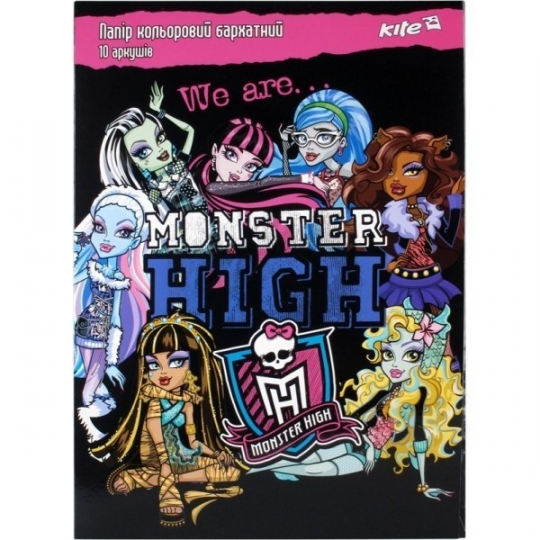 Бумага цветная бархатная A4 Monster High Фото