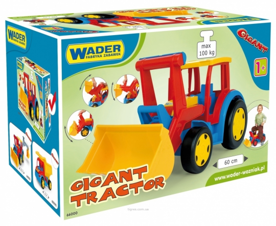 Большой игрушечный трактор Гигант с ковшом Фото