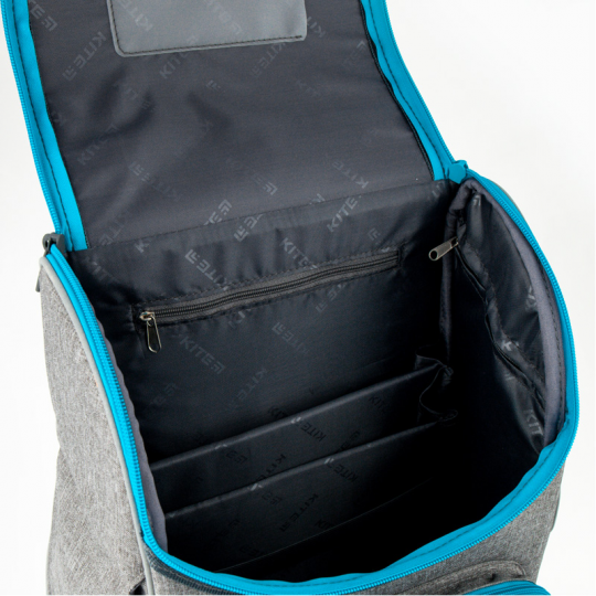 Рюкзак школьный каркасный Kite Education Rider для мальчиков 950 г 35х25х13 см 11.5 л Темно-серый (K20-501S-3) Фото