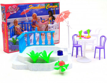 Мебель Gloria для пляжа, бассейн, стол, стулья
