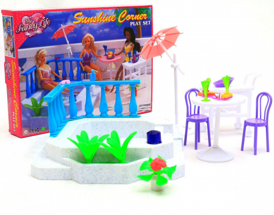 Мебель Gloria для пляжа, бассейн, стол, стулья Фото