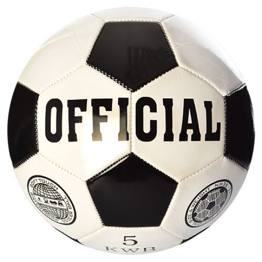 Мяч футбольный EN-3226 (30шт) размер 5, ПВХ 1,6мм, 260-280г, в кульке, Фото