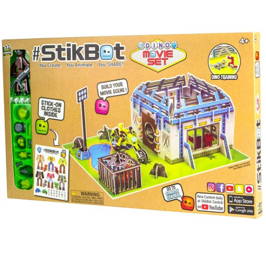 Игровой набор для анимационного творчества STIKBOT S2 – ДИНОЗАВРЫ (1 фиг., наклейки, аксесс.) Фото