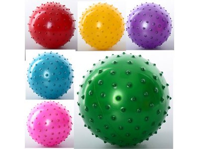 Мяч массажный MS 0663 (250шт) 5 дюймов, ПВХ, 30г, 6 цветов