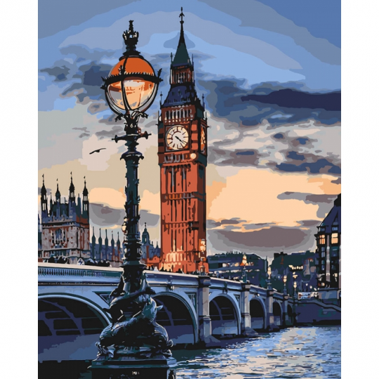 Картины по номерам - Лондон в сумерках (КНО3555) Фото