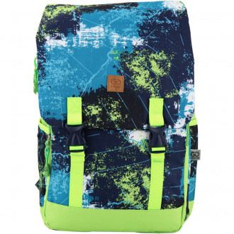 Рюкзак для города GoPack 108 GO17-108M Зеленый с синим
