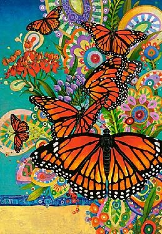 Кастор пазлы 1000 &quot;Бабочки Монархи&quot; 68*47 /14/ Фото