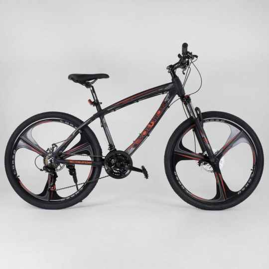 Велосипед Спортивный CORSO EVOLUTION 26&quot;дюймов 93398 (1) рама алюминиевая 17``, 21 скорости, собран на 75% Фото
