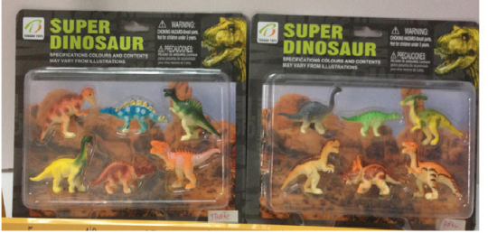 Животные TB013c (240шт/2) динозавры, 2 вида, в коробке 18*22*3 см Фото