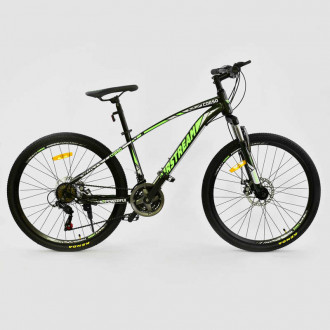 Велосипед Спортивный CORSO 26&quot;дюймов JYT 002 - 8099 BLACK-GREEN AIRSTREAM(1) Металл, 21 скорость