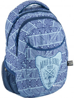 Рюкзак мягкий молодежный Kite Education Maui для девочек 690 г 45 x 30 x 21 см 28 л Голубой (K18-808L-1) 