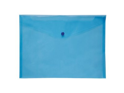 Папка-конверт А4 на кнопці JOBMAX, синій