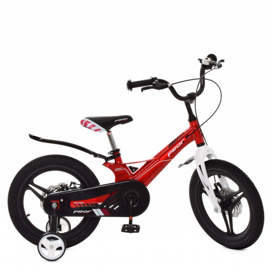Велосипед детский 14д.LMG14233 (1шт) Hunter,магнез.рама,вилка,кол.,диск.торм.,красный,звонок,д Фото