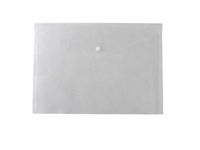 Папка-конверт А4 на кнопці JOBMAX, прозора
