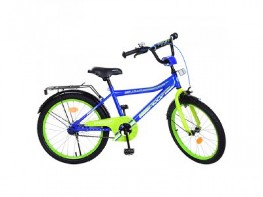 Велосипед детский PROF1 20д. Y20103 (1шт) Top Grade, синий,звонок,подножка Фото