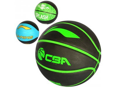 Мяч баскетбольный MS 2017 (24шт) размер7, резина, 600-620г, микс видов, в кульке