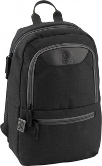 Рюкзак молодежный GoPack 0.32 кг 37x24x9 см 10 л Черный (GO19-119S-1)
